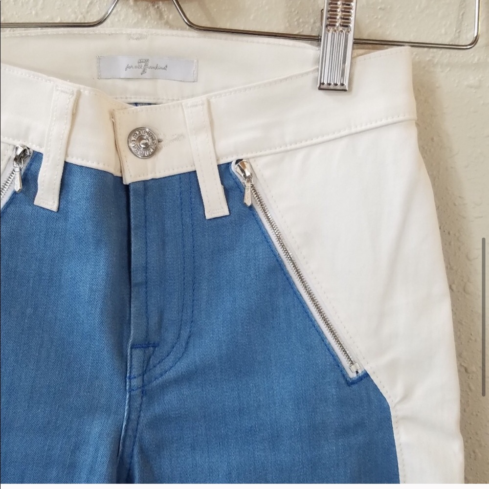 7 for all mankind jeans w/ zipper detail
